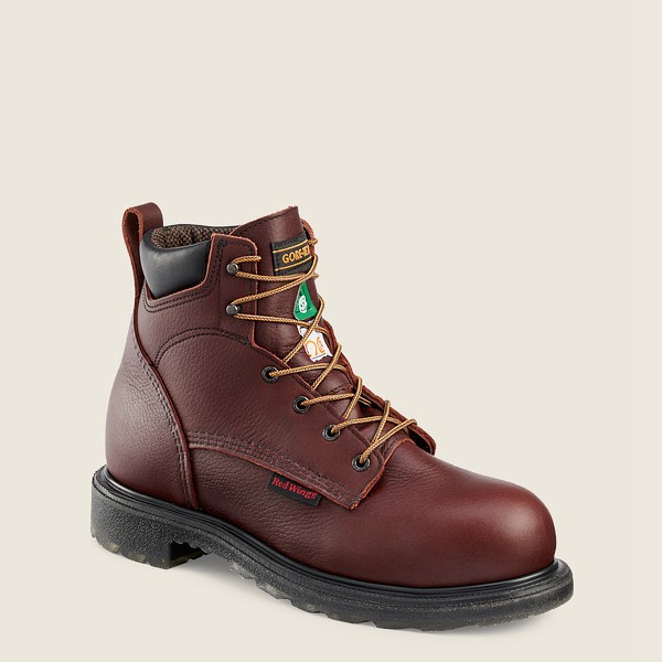 Red Wing Safety Boots Supersole® 2.0 - 6-inch Waterproof Csa Toe - Burgundy - Mens PVR187953